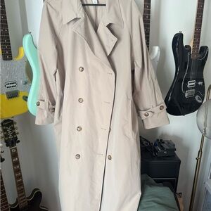 H&M Light Beige Trench Coat for Women